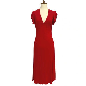 096. MODA International Red Dress